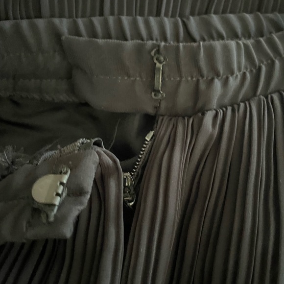 Vintage MISS ELLIETTE Dress Blk Chiffon/White Trim Formal Evening Long Gown Sz 6 - Picture 10 of 11